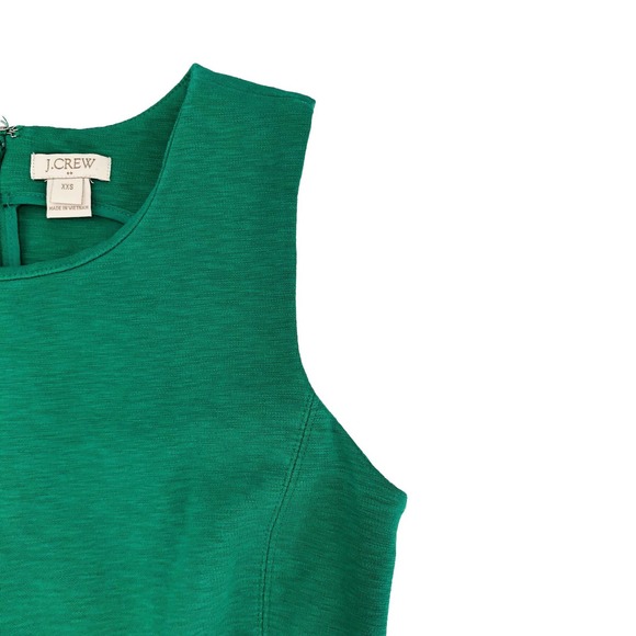 J. Crew Womens Size XXS Sleeveless Kelly Mini Dress in Green Hand Pockets - Picture 5 of 8